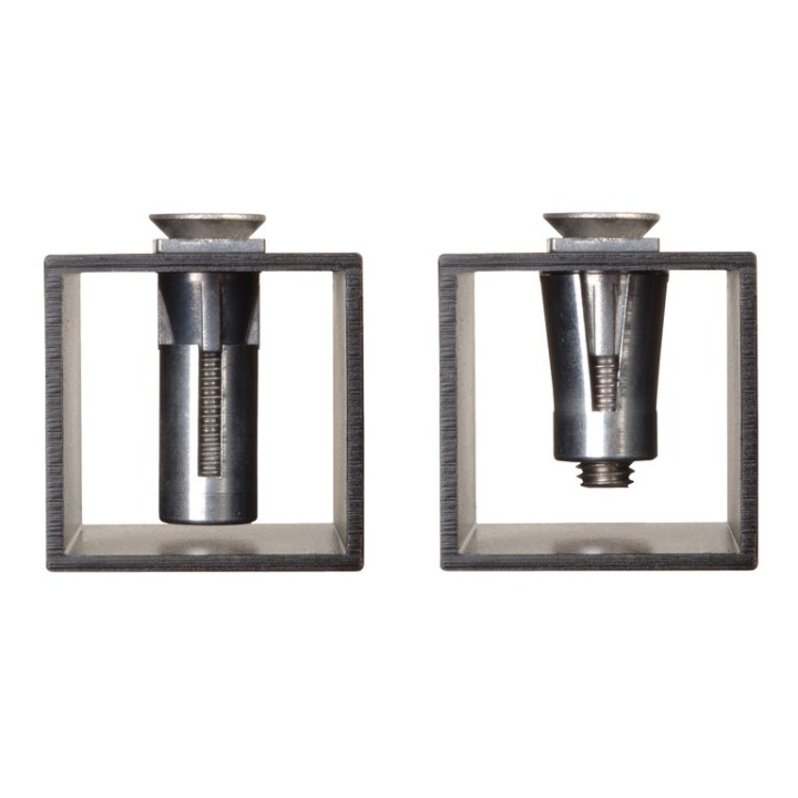 Boulons de fixation quick fix M8 avec montage facile. Trou Ø14mm