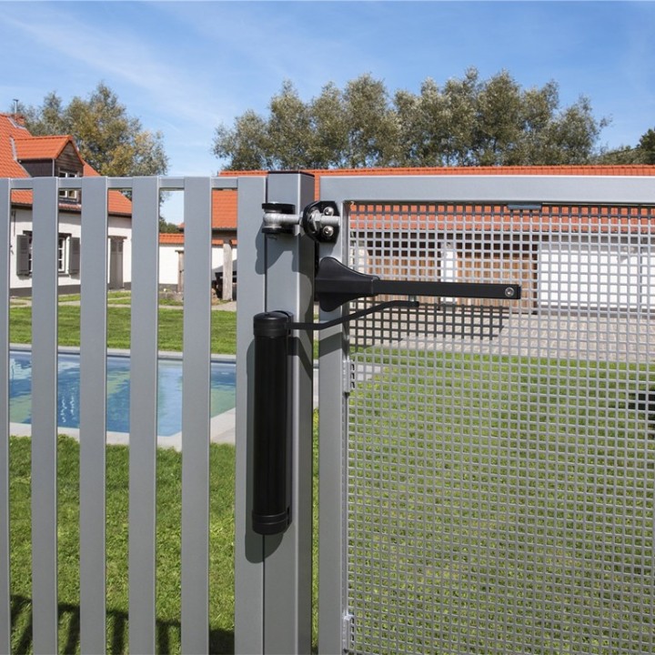 Charnière compacte ferme-porte hudraulique pour portes 75kg maxi