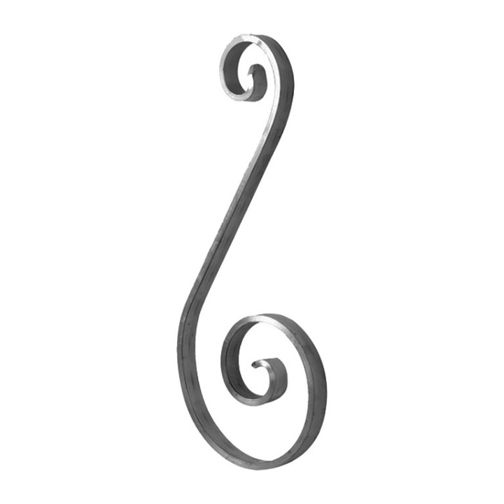 Volutes en formes de S en aluminium hauteur 225mm ou 290mm