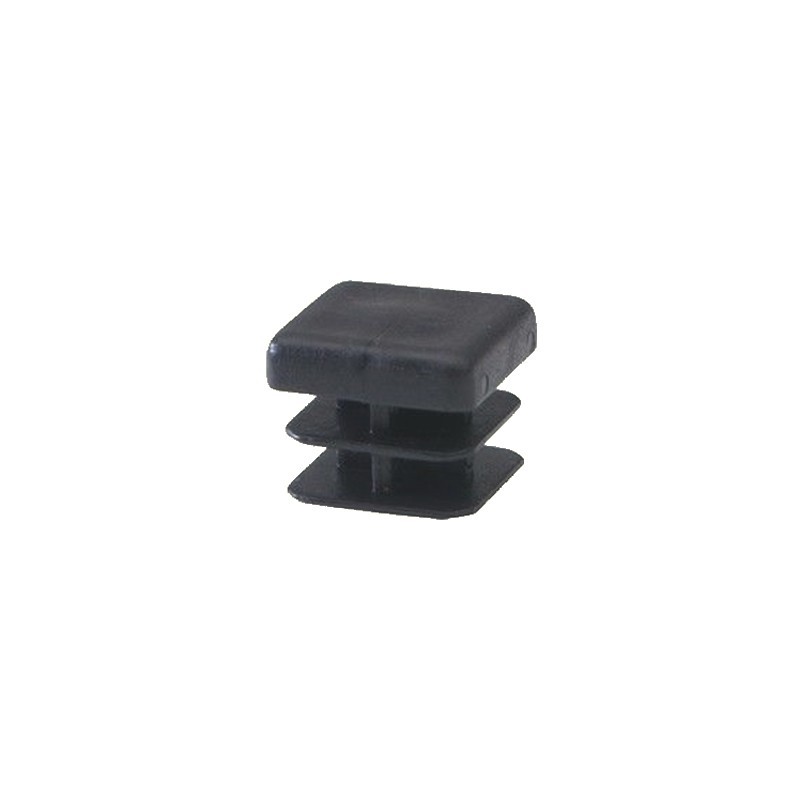 Bouchons plastiques pleins pour tubes carrés 16x16mm à 80x80mm