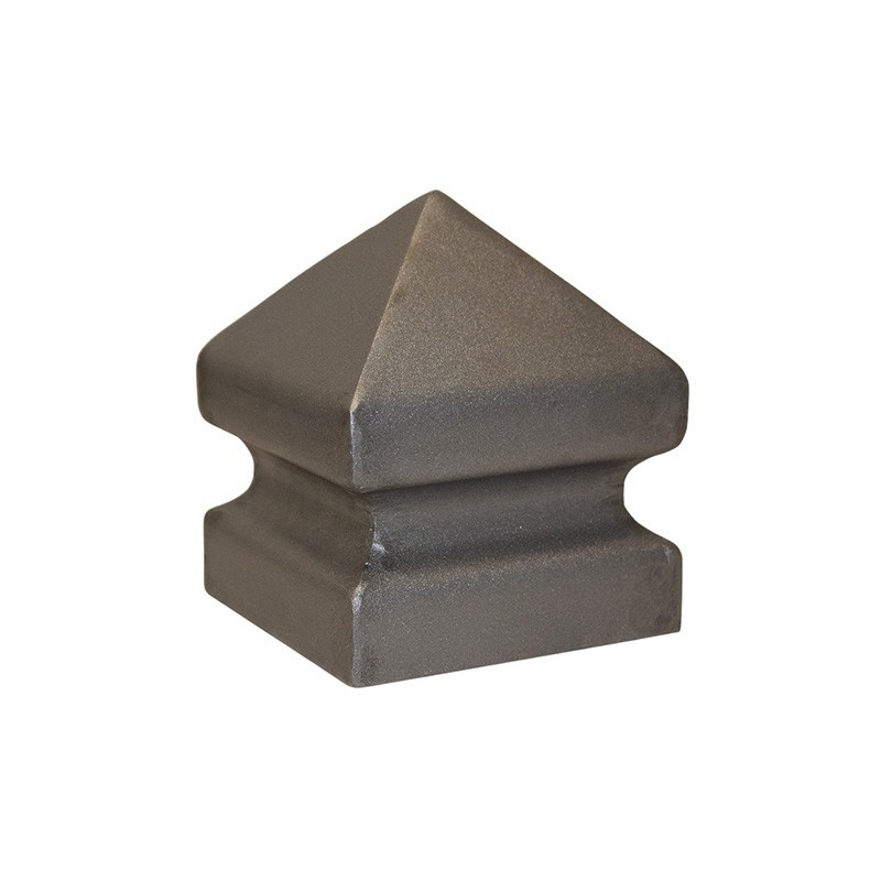 Couvre tubes en acier avec chapeau en forme pyramidale diamant