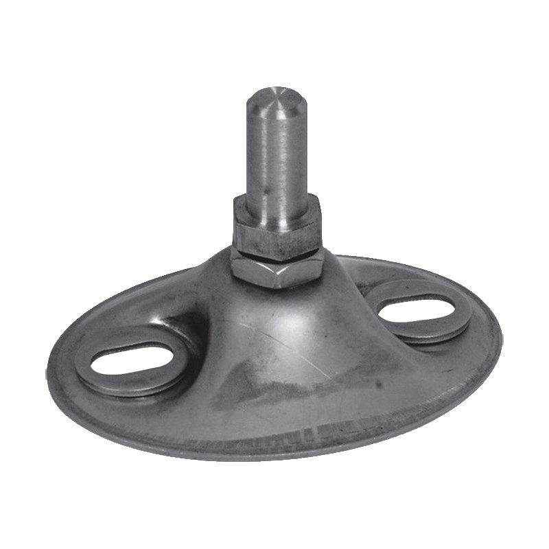 Crapaudines base ovale acier zingué ou inox axe Ø12mm ou Ø20mm