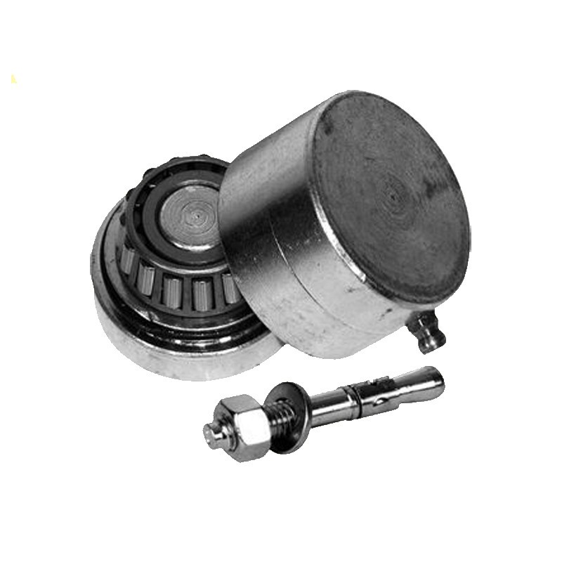 Pivots bas acier zingué ou acier inox pour tube de 40x40mm