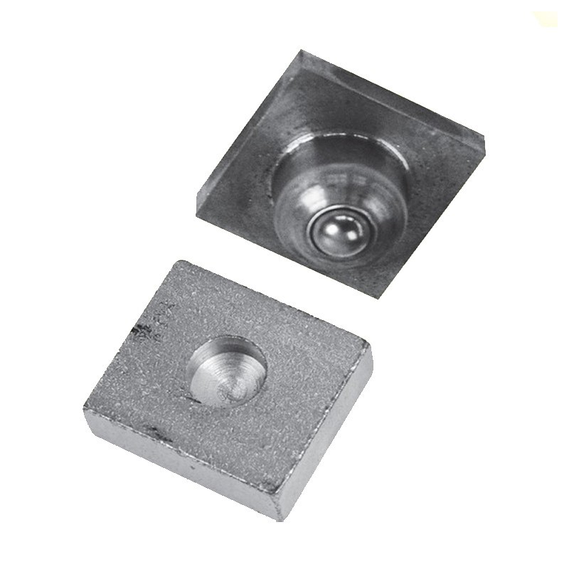 Ensemble plaque pivot crapaudine à souder tubes 30x30 à 40x40mm