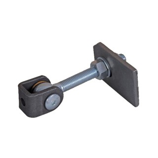 Gonds à souder réglables ouvertures à 180° axes fixation sur un U