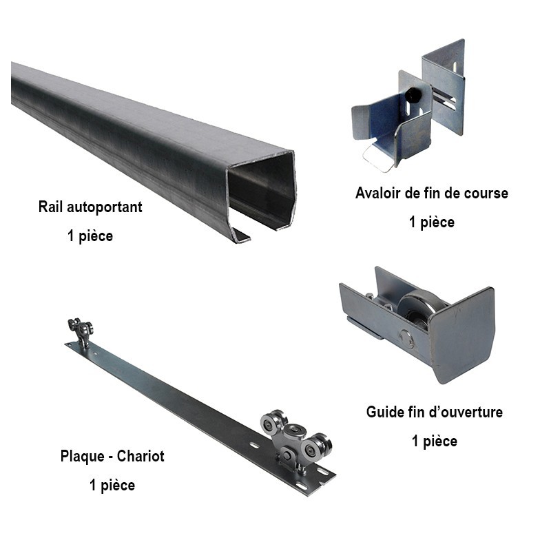 lot pièces portails autoportants cantilever sur plaque 5m à 400kg