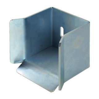 Avaloir butoir réglable pour rail 98x98mm de rail portail autoportant