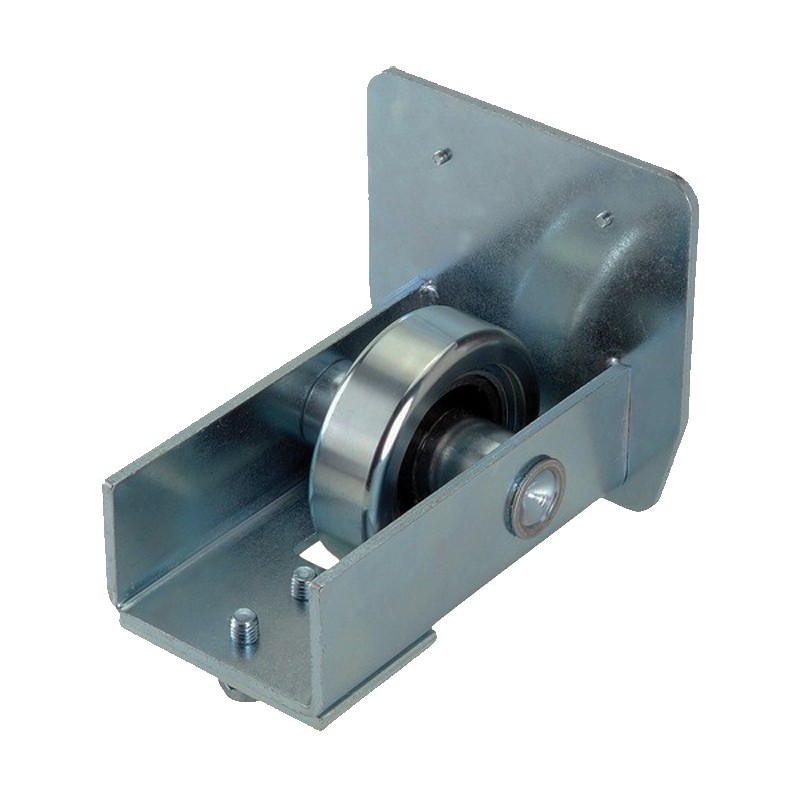 Guide de fin d'ouverture pour rail 98x98mm cantilever de portail