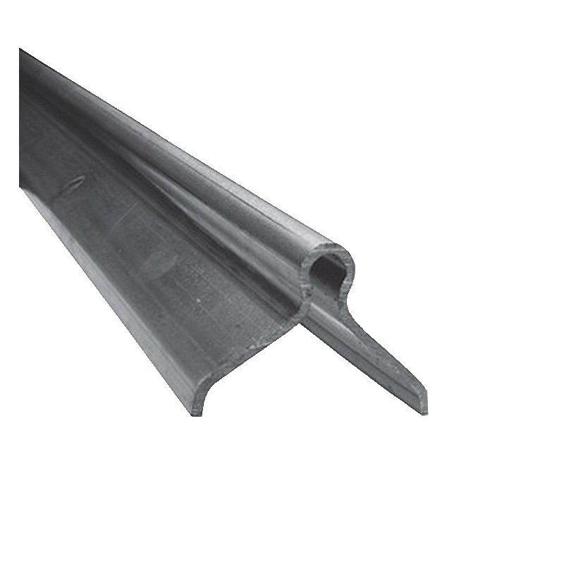 Rails à sceller pour roulettes gorge en U Ø16 ou 20mm acier zingué