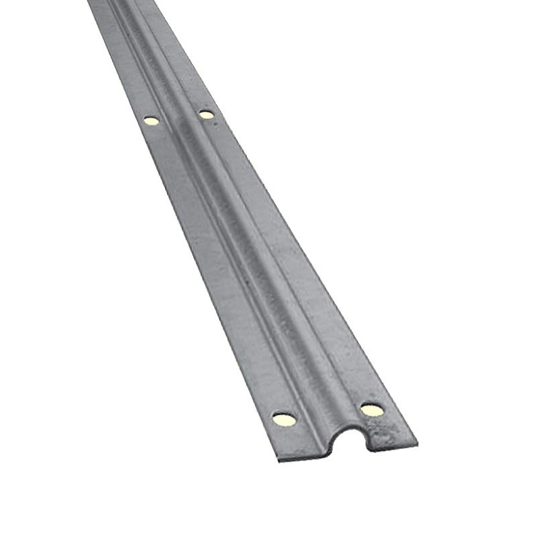 Rails à visser pour roulettes gorge en U Ø16 ou 20mm acier ou inox