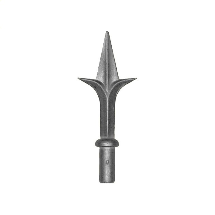 Pointes de lances fleurs de lys aluminium embout ø10mm à ø16mm