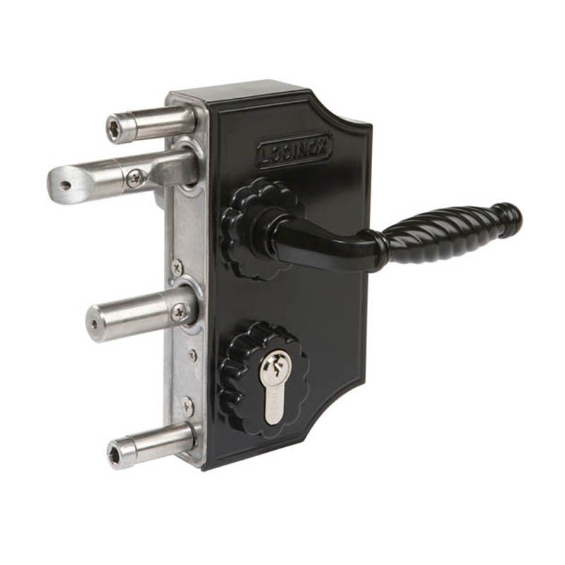 Serrures Locinox style industriel pour portail à battants haute qualité