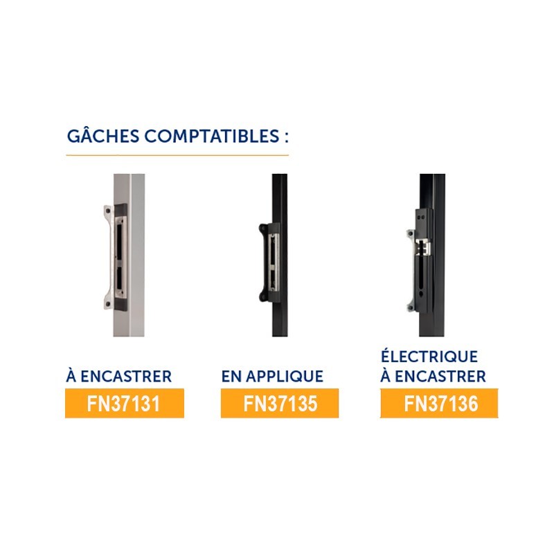 Serrures en inox Locinox pour ortails à battants tubes 40,50 ou 60mm