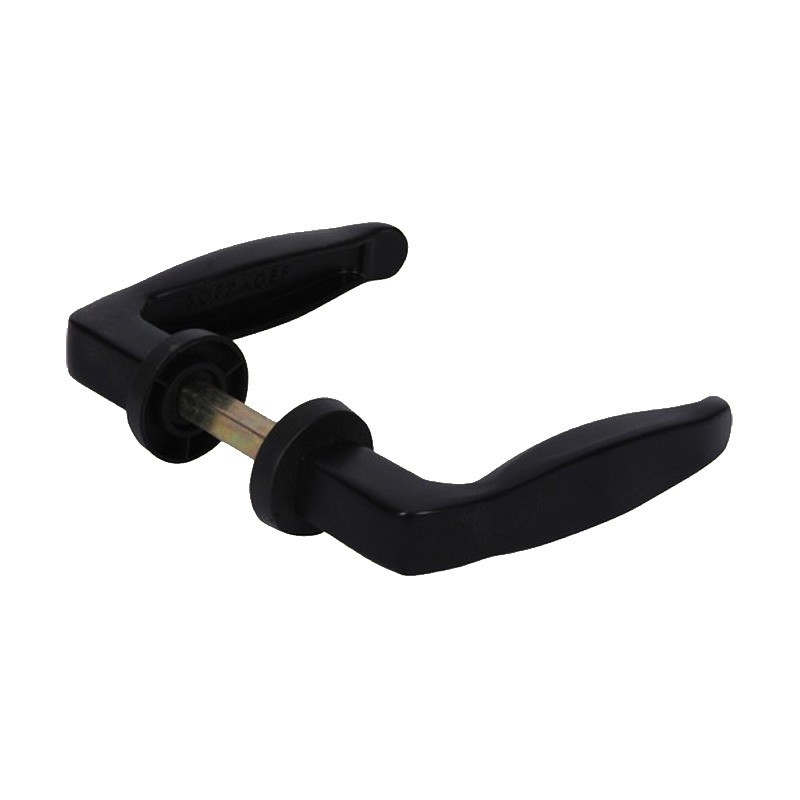Béquilles aluminium noire en carré de 8x8mm longueur 108mm