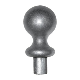 Décor boule en aluminium 50mm ø30mm embout ø13,5 à ø16mm