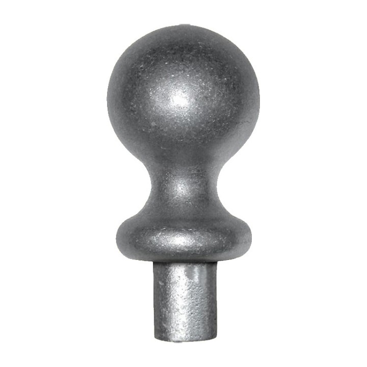 Décor boule en aluminium 50mm ø30mm embout ø13,5 à ø16mm