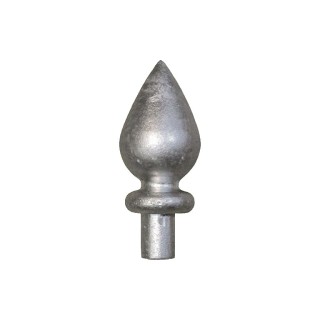 Décor goutes d'eau en aluminium avec embout ø12et16mm à coller
