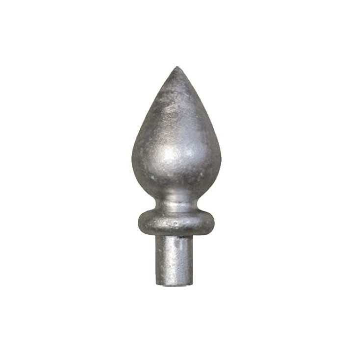Décor goutes d'eau en aluminium avec embout ø12et16mm à coller