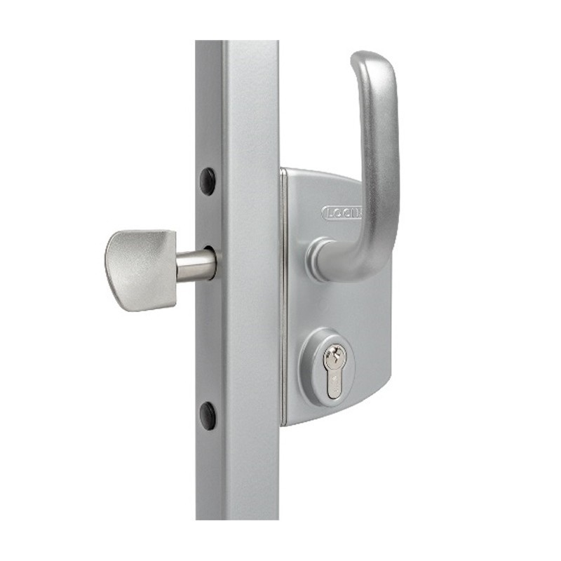 Serrures Locinox style industriel pour portail coulissants 40 à 80mm