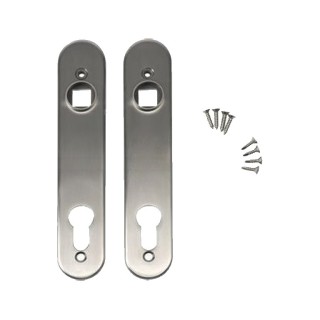 Jeu de plaques de propreté nox Locinox pour serrures à encastrer
