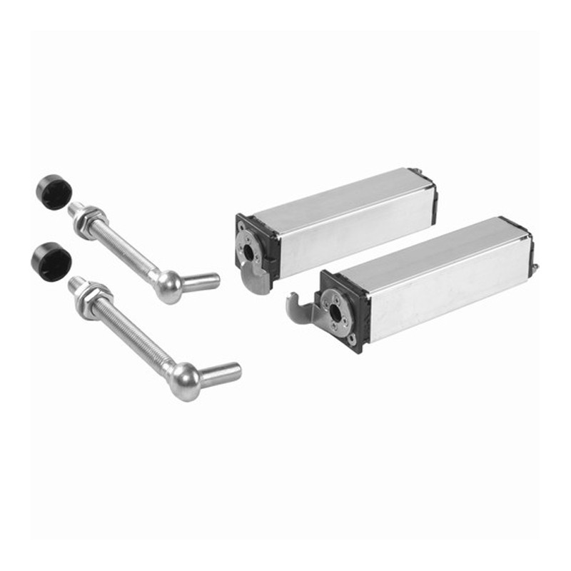 Charnières à ressort Locinox pour tubes carrés de 40x40mm 75kg