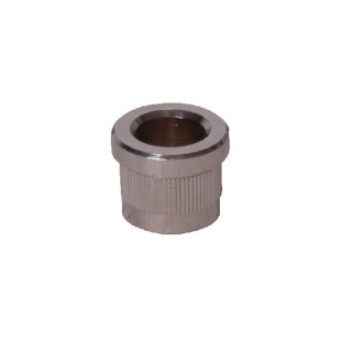 Bague moletée en laiton nickelé pour recevoir des axes de gonds