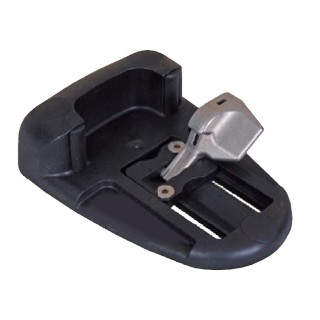 Sabots de portails en résine avec basculeur au pied en acier inox