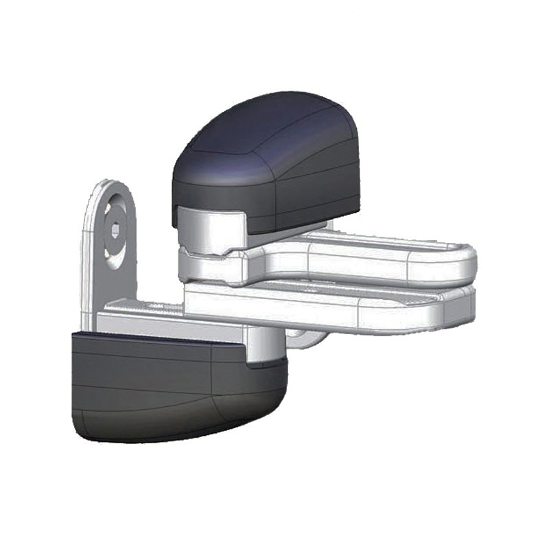 Gonds modulo compensateurs de pente en acier inox avec caches