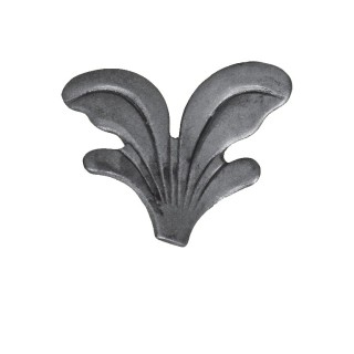 Feuille fantaisie décorative acier forgé epr3mm pour la décoration