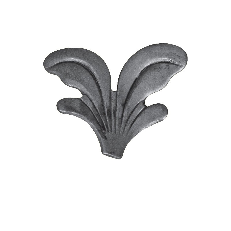 Feuille fantaisie décorative acier forgé epr3mm pour la décoration