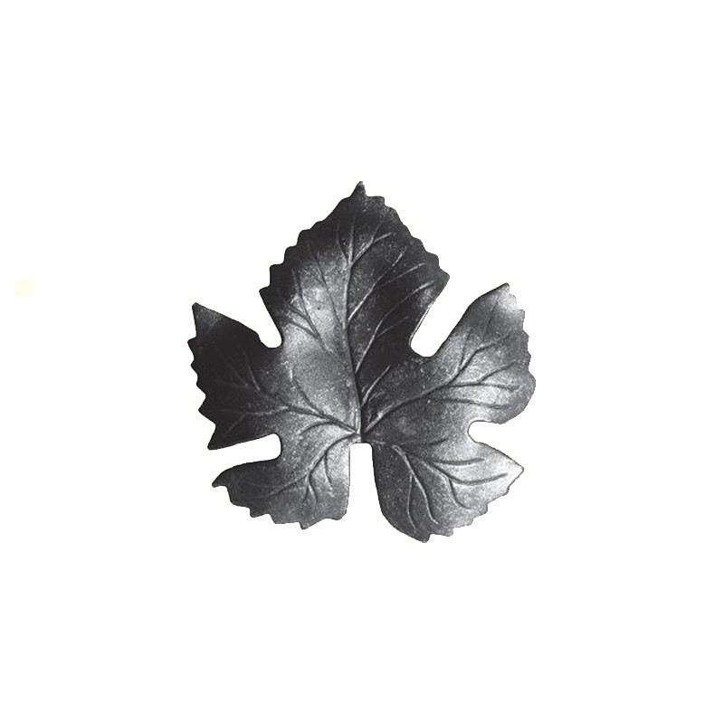 Feuilles de vignes décoratives en acier forgé hauteur 85 à 140mm