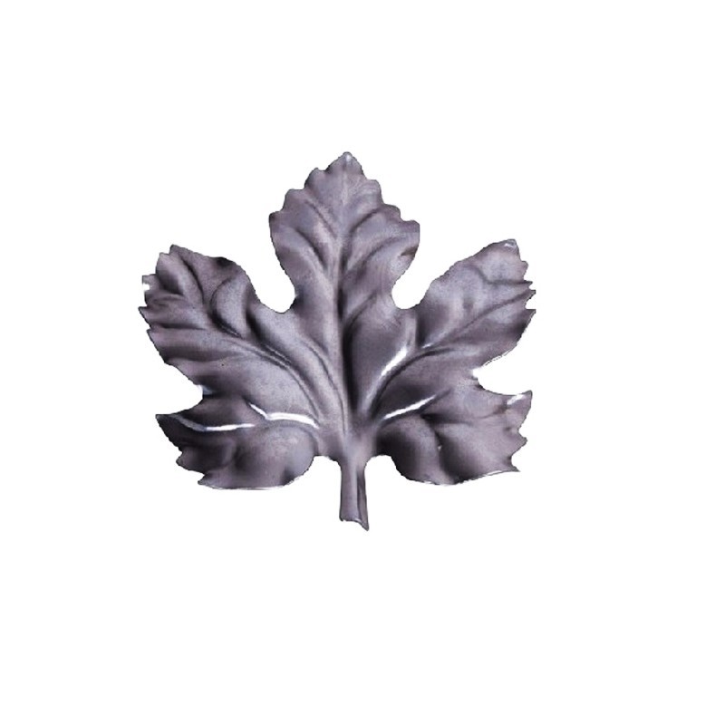 Feuille de vigne acier emboutie hauteur 95mm pour la décoration