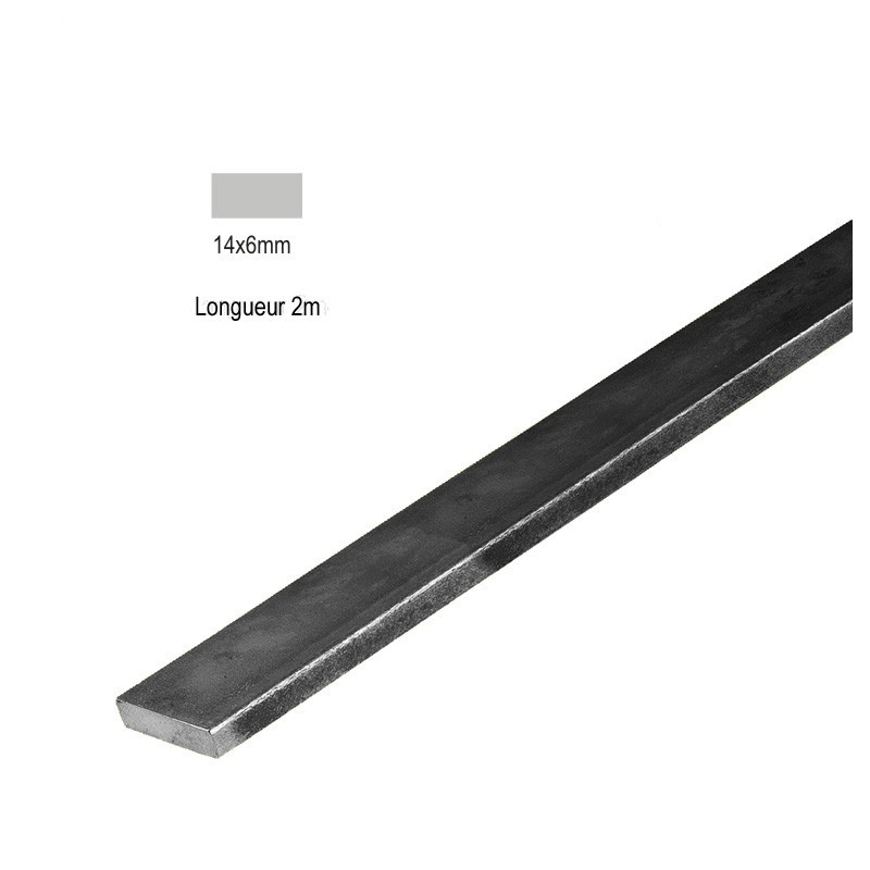 Barres de profilés lisses plates 16x4mm à 30x8mm 2m ou 3m