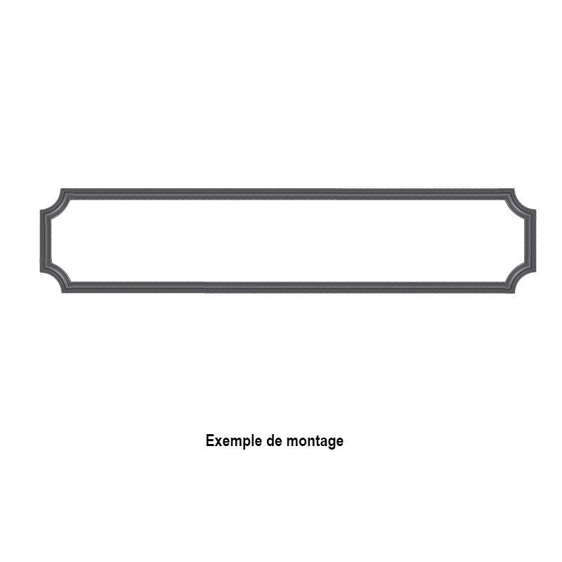 Décors d'angles moulurés pour soubassements de portails vérandas