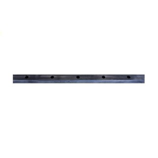 lisse basse de portail ou clôture 40x27mm percée de 14 x Ø16,5mm