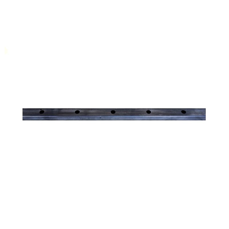 lisse basse de portail ou clôture 40x27mm percée de 14 x Ø16,5mm