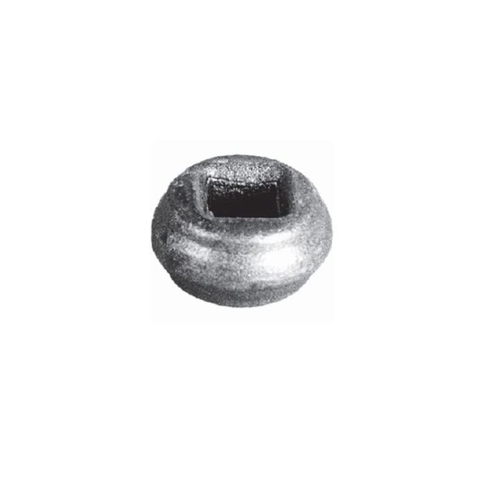 Petites olives, manchons en acier à souder pour balustres 14x14mm