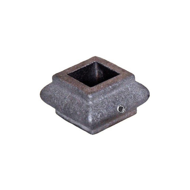 Manchons courts carrés en fonte haut. 20mm pour carrés 14x14mm