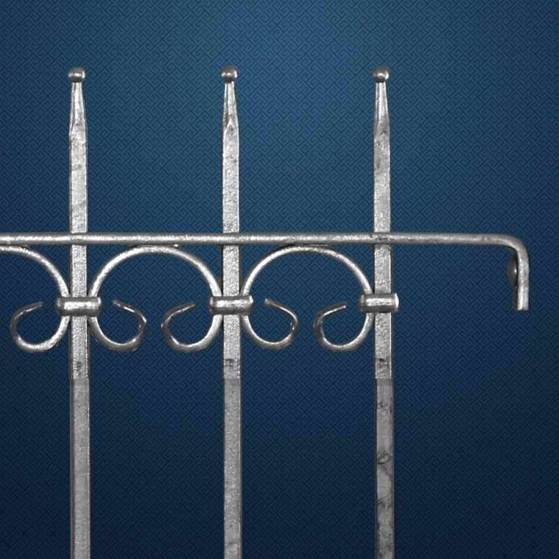 Clôture en fer forgé LUCCA gamme Linéar haut. 930mm et 1130mm