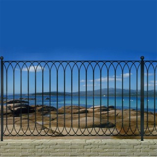 Clôture en fer forgé MARINA gamme Linéar hauteur 1200x1970mm