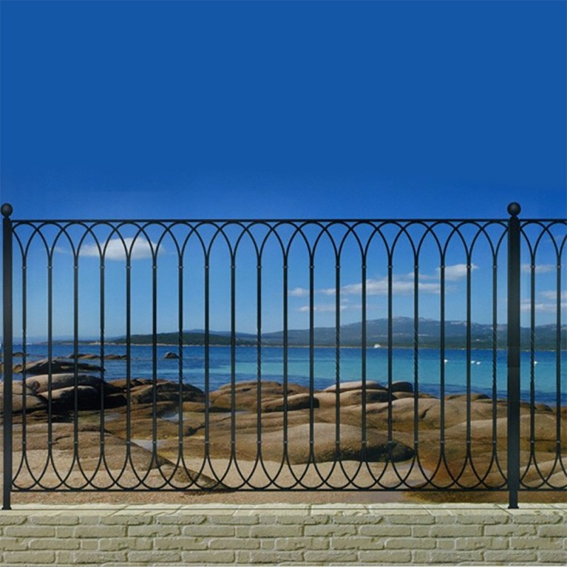 Clôture en fer forgé MARINA gamme Linéar hauteur 1200x1970mm