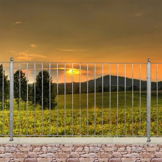 Clôture en fer forgé LEVANTE gamme Linéar hauteur 930 ou 1065mm