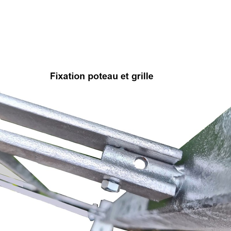Poteaux de clôtures Elégance gamme Linéar à sceller dans le sol