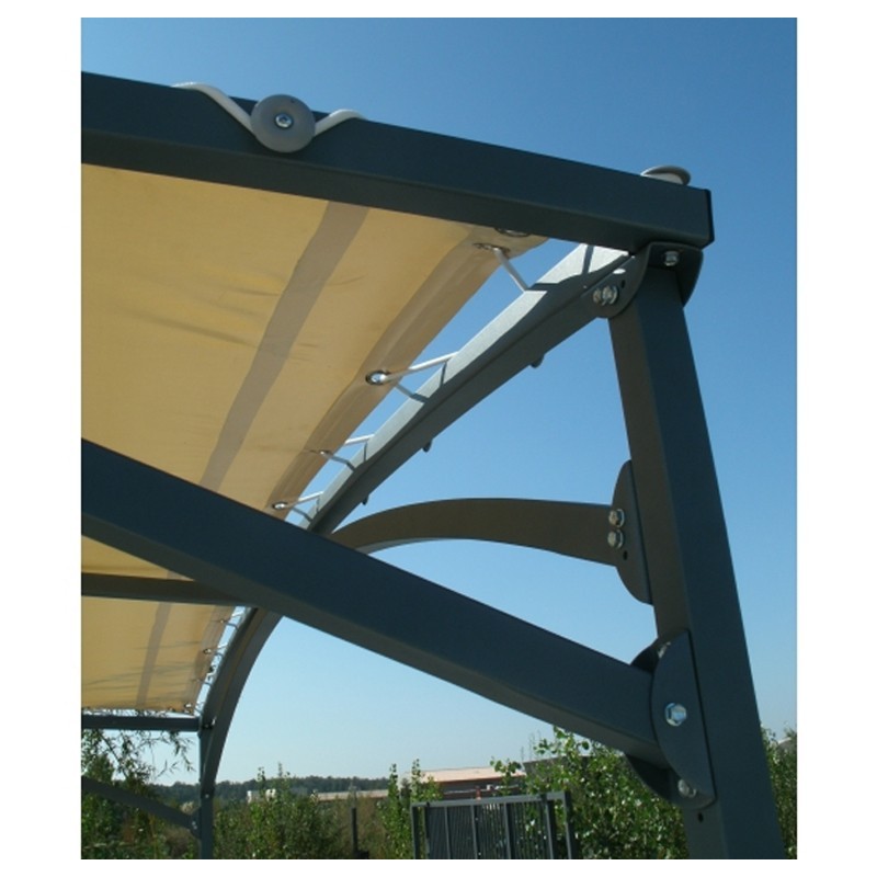 Bâches 650g/m2 beiges pour pergolas, façonnées à vos dimensions