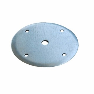 Platine circulaire Ø105mm pour fixation des éléments des pergolas