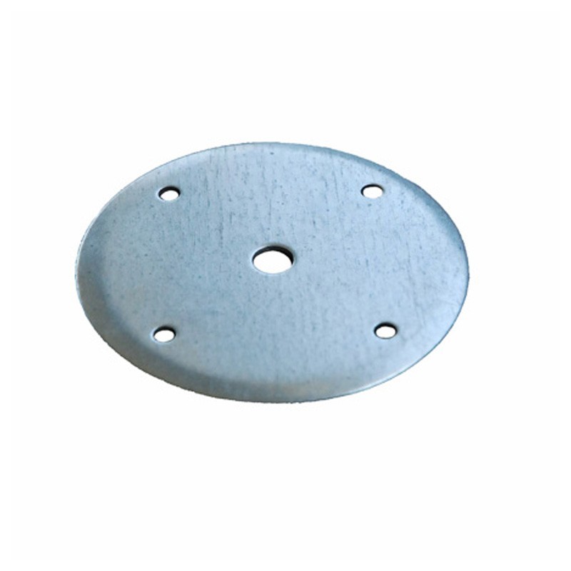 Platine circulaire Ø105mm pour fixation des éléments des pergolas