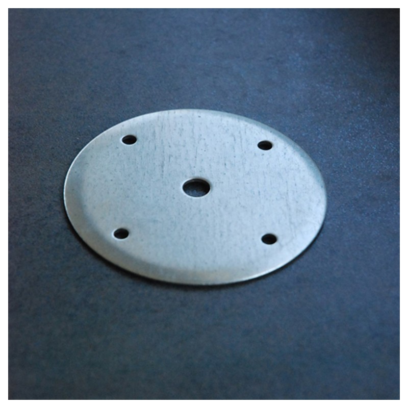 Platine circulaire Ø105mm pour fixation des éléments des pergolas