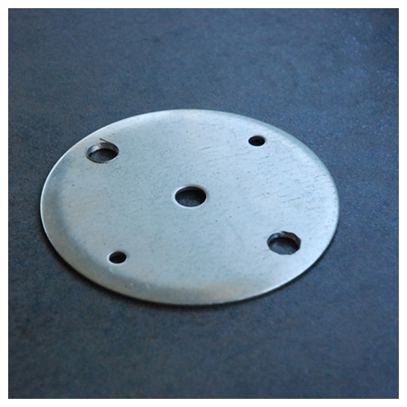 Platine circulaire Ø105mm pour fixation murale des pergolas