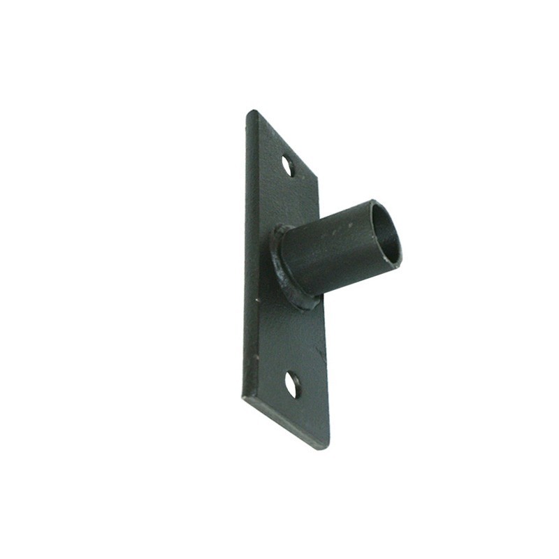 Platine en fer forgé pour fixation latérale clôture en kit sans soudure