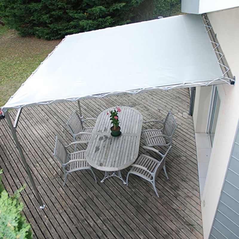Pergolas tubulaires MISTRAL 3x3m à 4x6m en kit à monter soi même
